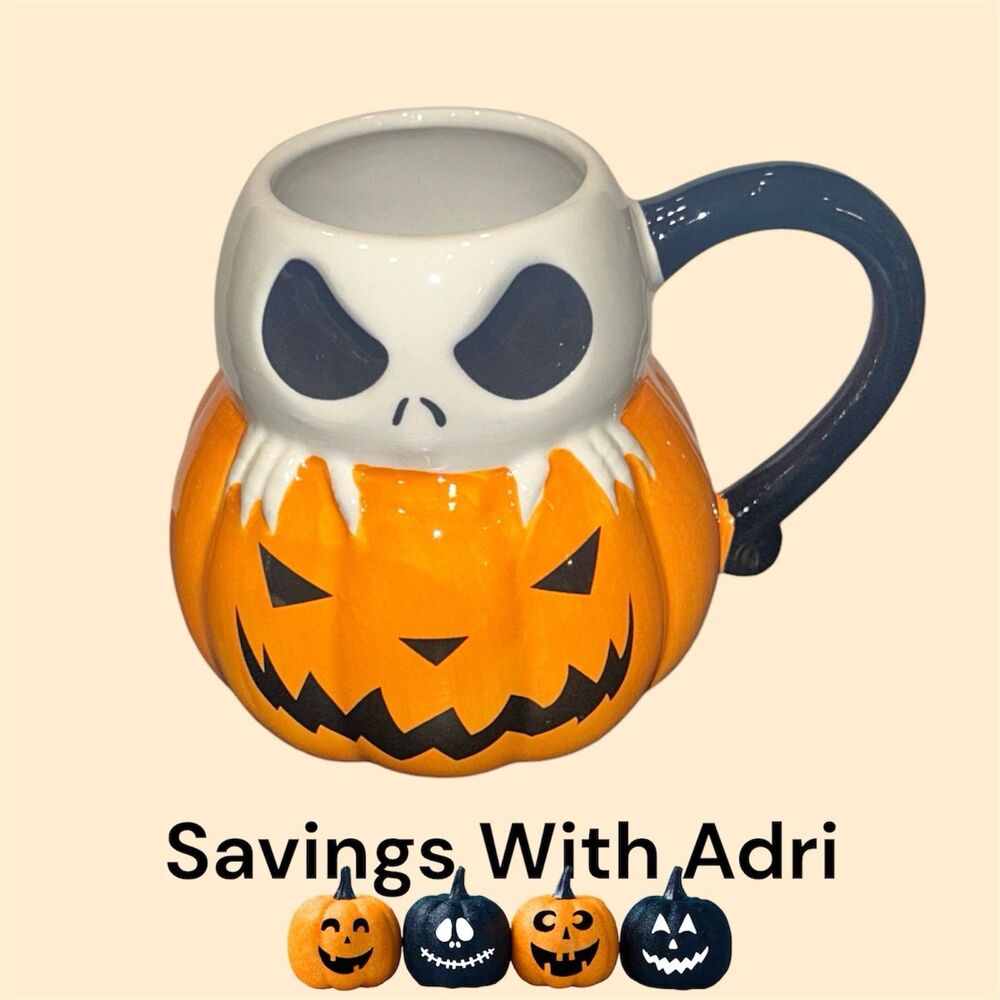 Disney Nightmare Before Christmas 20 Oz Jack Pumpkin Mug